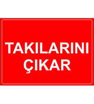 MIGNATIS - Takılarını Cıkar Levhası - Sac Malzeme 35x50cm