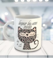 Meow Leopar Bu Sene Moda Temalı Kupa Bardak 81528