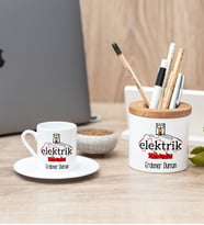 Elektrik Mühendisi Türk Kahvesi Fincanı Ve Kalemlik Hediye Seti
