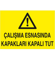 MIGNATIS - Çalışma Esnasında Kapakları Kapalı Tut Levhası - Sac Malzeme 35x50cm