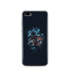 Uzay Boşluğu Tasarım Süper Şeffaf Silikon Telefon Kılıfı Huawei Y5 2018