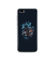 Uzay Boşluğu Tasarım Süper Şeffaf Silikon Telefon Kılıfı Huawei Y5 2018