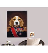 BK Gift Kişiye Özel Evcil Dost Rönesans Tasarımlı Kanvas Tablo 70x100cm-4
