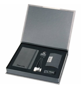 Wings Parfell Hediyelik Set  İsme Özel  Işıklı Kablo Seti + Not Defteri + 16Gb. Usb Bellek + Not defteri + Kartvizitlik  Hepsi İsme Özel (Renksiz)