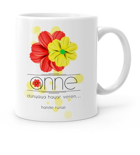 BK Gift Kişiye Özel Anne Anlamı Beyaz Kupa Bardak  11