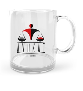 BK Gift Kişiye Özel Mesleki Avukat Cam Kupa Bardak  8