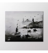 Arty Tablo İstanbul Manzarası Tablo (Karışık)