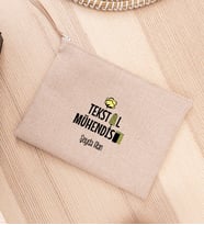 Tekstil Mühendisi Keten Bez El Çantası