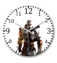 Kratos  Duvar Saati Bombeli Gercek Cam