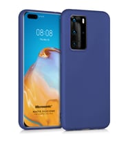 Microsonic Matte Silicone Huawei P40 Pro Kılıf Lacivert