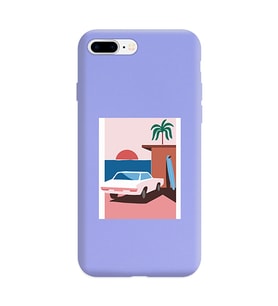 Lila Lansman Telefon Kılıfı Iphone 8 Plus