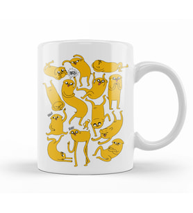 Jake Jake Jake  Adventure  Time Kupa Bardak Porselen