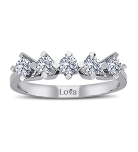 Lova G Renk 0,50 Karat Pırlanta Beştaş Yüzük - 1050188