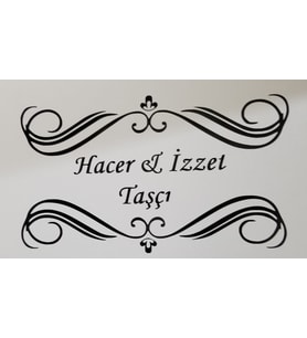Sticker Etiket Ev kapısı için isimlik Ad Soyad