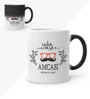 BK Gift Kişiye Özel Yılın En İyi Amcası Sihirli Kupa Bardak