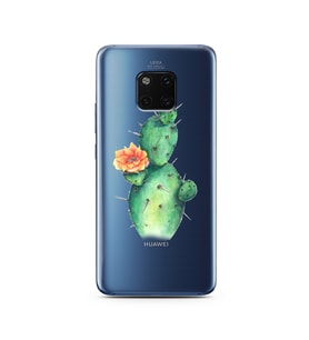 Kaktüs Tasarımlı Süper Şeffaf Silikon Telefon Kılıfı Huawei Mate 20 Pro