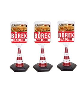 Börek Temalı Reklam Ve Uyarı Dubası 3 Adet