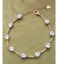 Rose İthal Gümüş Bileklik