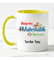 İlköğretim Matematik Öğretmeni Kupa Bardağı Sarı