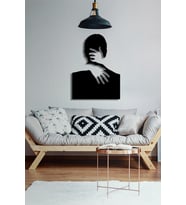 3D Görünümlü Ahşap Dekoratif Tablo - Tutku 35X50