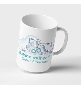 Makine Mühendisi Kupa Bardak Kişiye Özel Hediye G23
