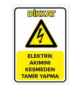 MIGNATIS - Elektrik Akımını Kesmeden Tamir Yapma Levhası - Sac Malzeme 25x35cm