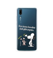 Snoopy Tasarımlı Süper Şeffaf Silikon Telefon Kılıfı Huawei P20 