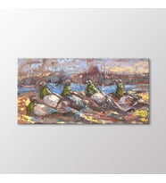 Arty Tablo Güvercinler Tablo (Karışık)
