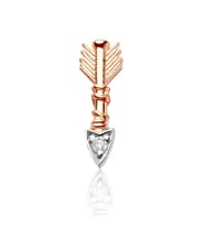 Pırlanta Ok Görünümlü Tragus Küpe (Rose)