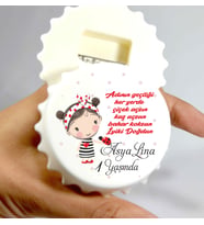 20Adet Bebek Magneti Açacaklı KAPAK Magnet Açacak (Beyaz)