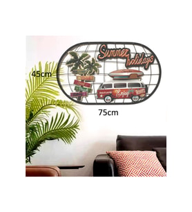 Retro Metal Summer Holidays Tablo
