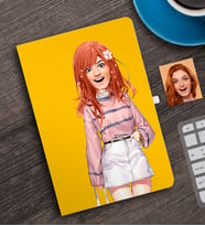 BK Gift Kişiye Özel Animasyon Bebek Karikatürlü Defter-2B