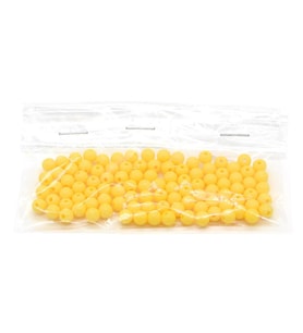 Yuvarlak Plastik Boncuk Sarı 6mm