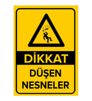 MIGNATIS - Dikkat Düşen Nesneler Levhası - Sac Malzeme 25x35cm