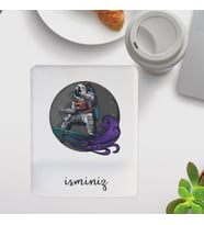 KİŞİYE ÖZEL MÜZİK TASARIMLI İSİM YAZILABİLİR KARE MOUSE PAD