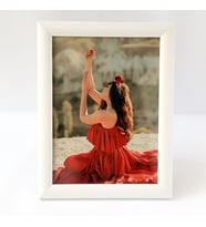 Dekoratif Fotoğraflı Beyaz 1 Çerçeve ( 15x21 )