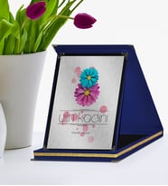 BK Gift Kişiye Özel Yılın Kadını Lacivert Plaket  3