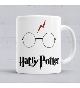 Harry  Potter Gözlüğü Kupa Bardak Porselen