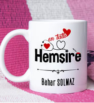 Mesajlı Hemşire Kupa Bardak