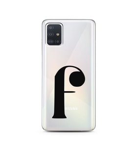 Samsung A51 Harf Tasarımlı Telefon Kılıfı F-Harfi 