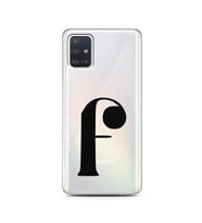 Samsung A51 Harf Tasarımlı Telefon Kılıfı F-Harfi 