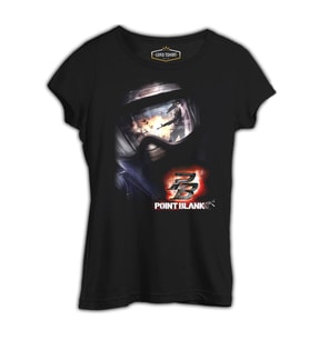 Point Blank Siyah Kadın Tshirt