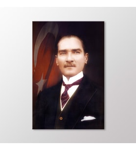 Arty Tablo Türk Bayrağı ve Atatürk Tablo (Karışık)