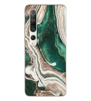 Yeşil Kumsal Tasarımlı Süper Şeffaf Silikon Telefon Kılıfı Xiomai Mi10-pro