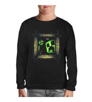 Minecraft 5 Siyah Çocuk Sweatshirt