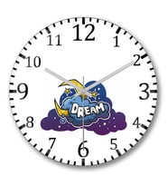 Dream Duvar Saati Bombeli Gercek Cam