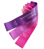 Leyaton 3'lü Aerobik Bandı Latex Bant Set Pilates Yoga Lastiği