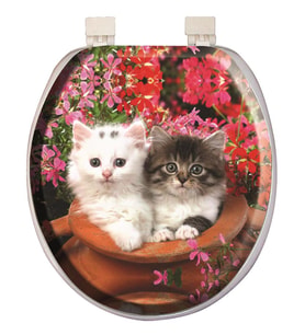 Softy Classic Desenli Yumuşak Klozet Kapağı Beyaz