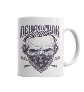 Skull Soldier Soldado Kupa Bardak Porselen