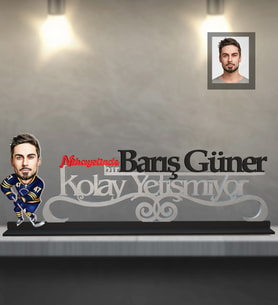 Kişiye Özel Sporcu Karikatürlü Kolay Yetişmiyor Ahşap Biblo Bay-6